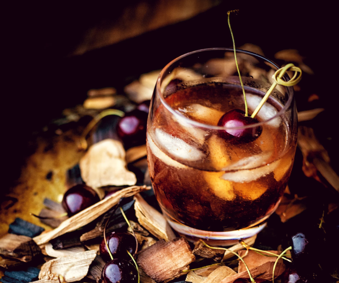 Smoked Cherry Old Fashioned